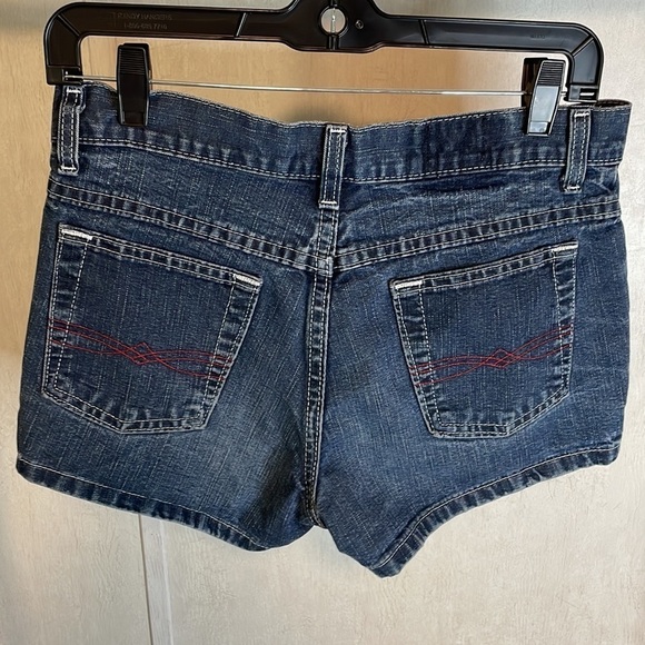 Lee Dungarees Hipster Blue Jean Shorts Size 5 - Picture 2 of 5